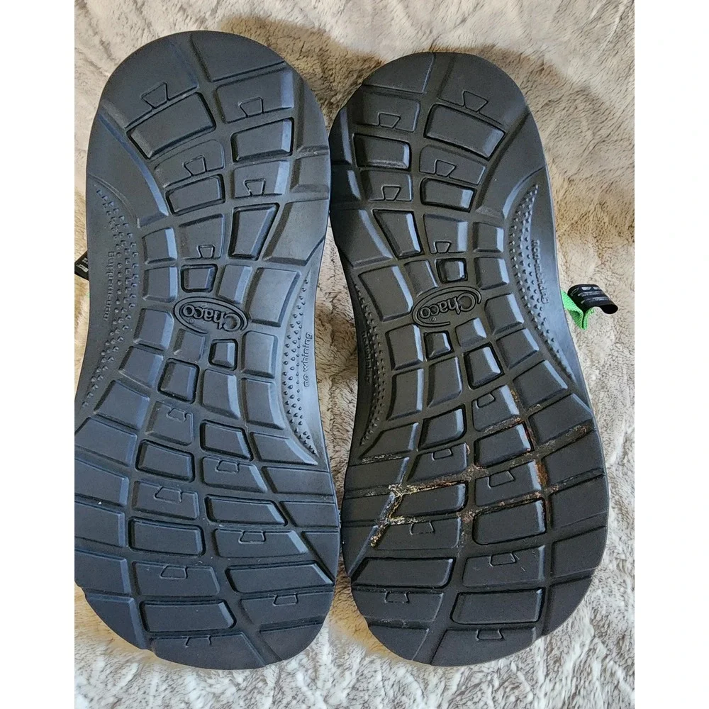 Chaco Kids Z1 Ecotread Green Geometric Strappy Sandals Size 6 JCH180394Z